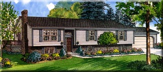 A typical raised ranch style home